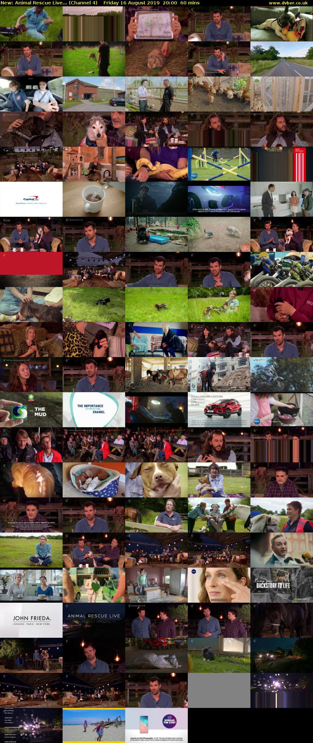 Animal Rescue Live... (Channel 4) Friday 16 August 2019 20:00 - 21:00