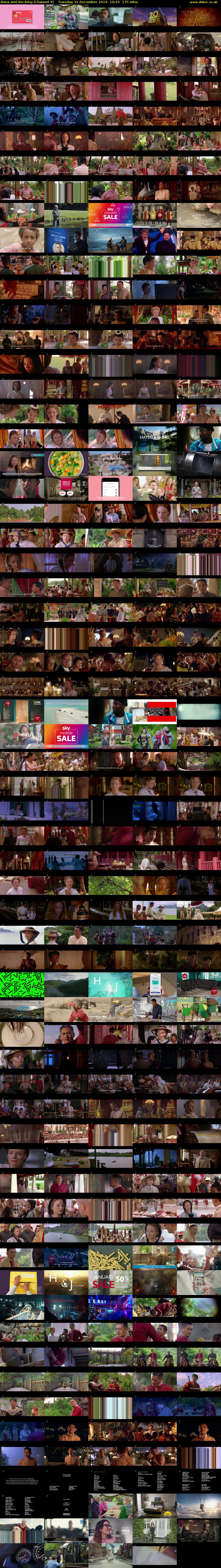 Anna and the King (Channel 4) Tuesday 31 December 2019 10:25 - 13:20