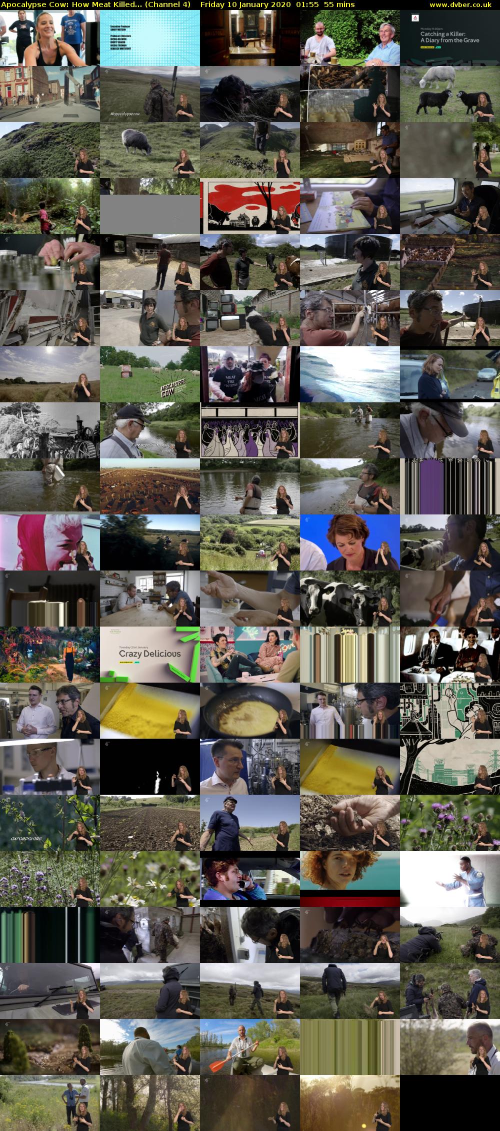 Apocalypse Cow: How Meat Killed... (Channel 4) Friday 10 January 2020 01:55 - 02:50
