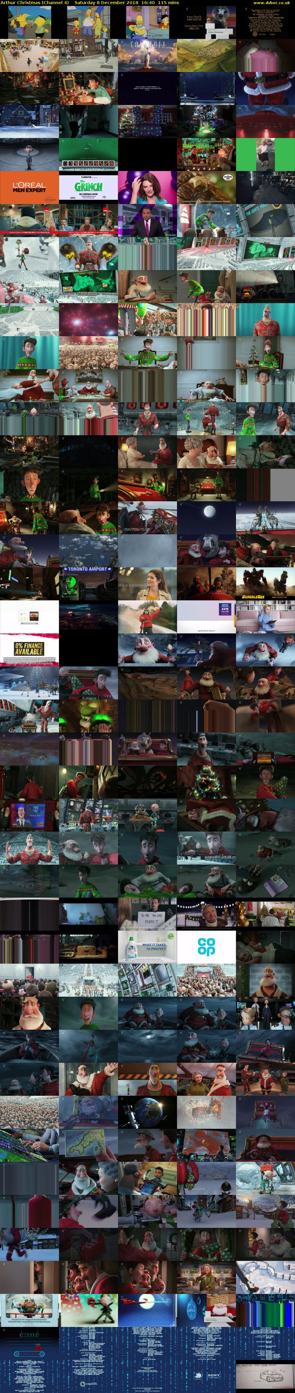 Arthur Christmas (Channel 4) Saturday 8 December 2018 16:40 - 18:35