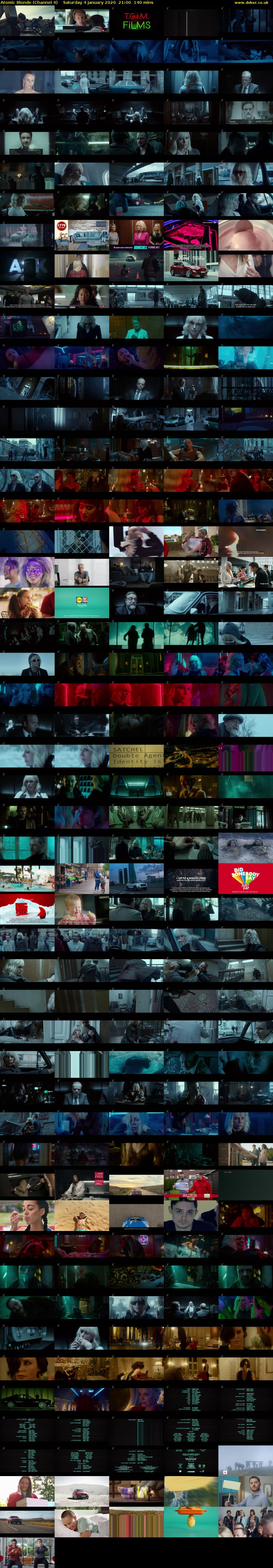 Atomic Blonde (Channel 4) Saturday 4 January 2020 21:00 - 23:20