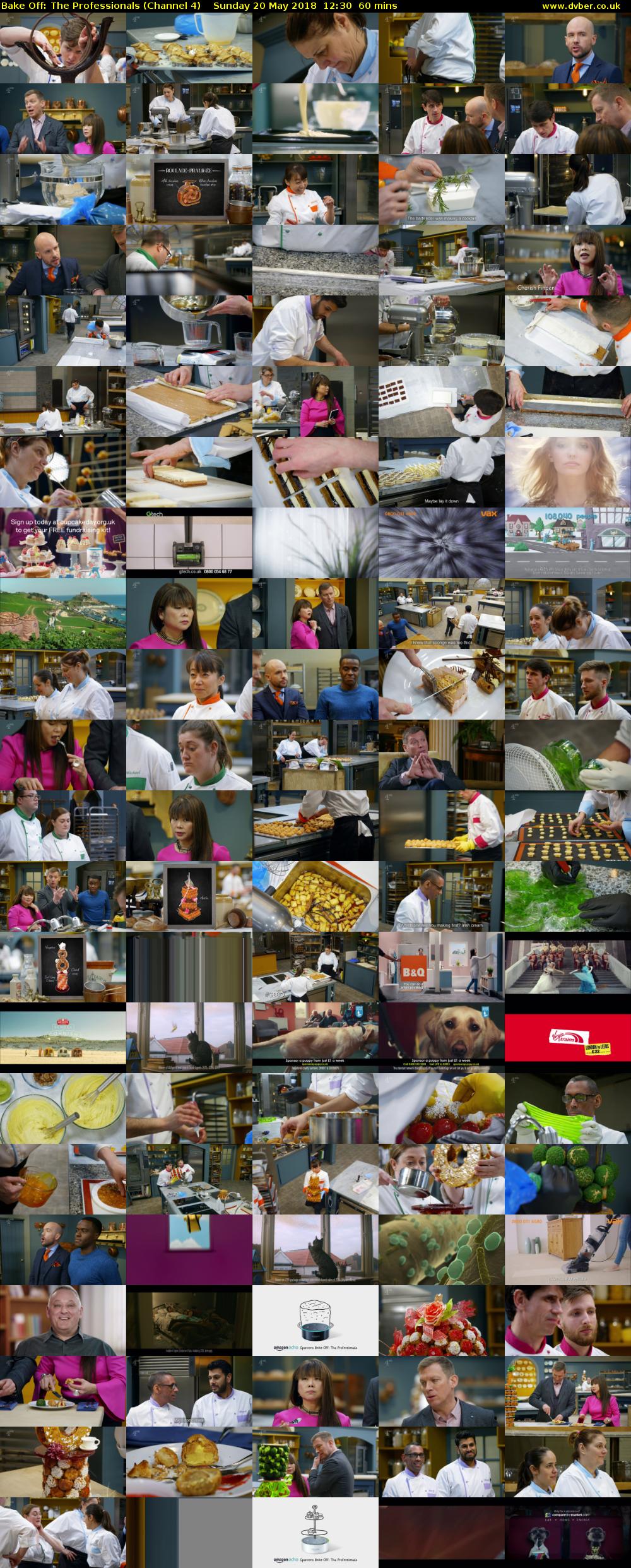 Bake Off: The Professionals (Channel 4) Sunday 20 May 2018 12:30 - 13:30