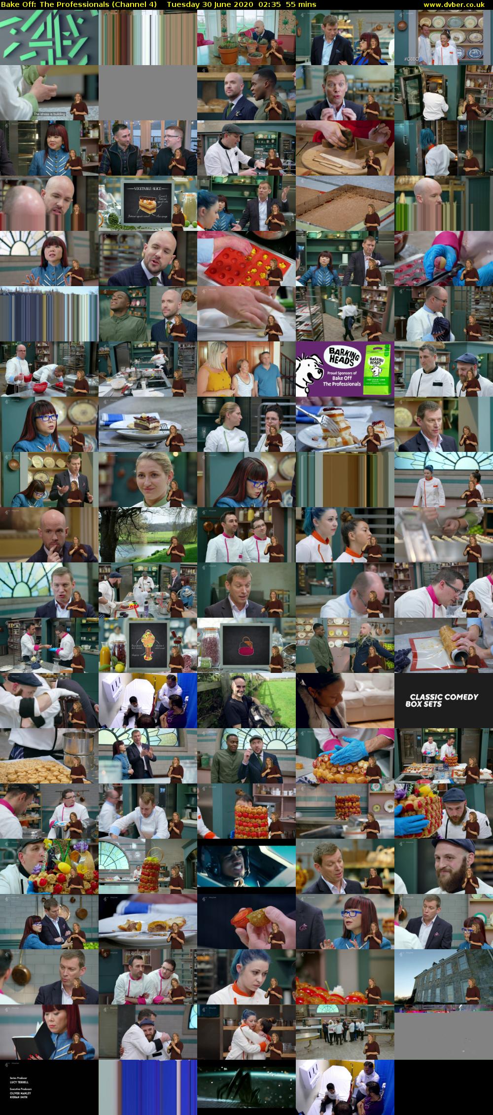 Bake Off: The Professionals (Channel 4) Tuesday 30 June 2020 02:35 - 03:30