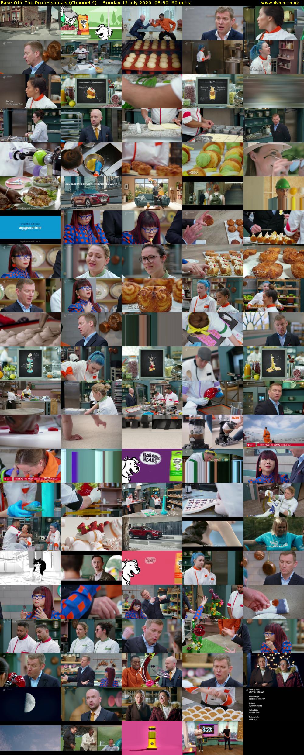 Bake Off: The Professionals (Channel 4) Sunday 12 July 2020 08:30 - 09:30