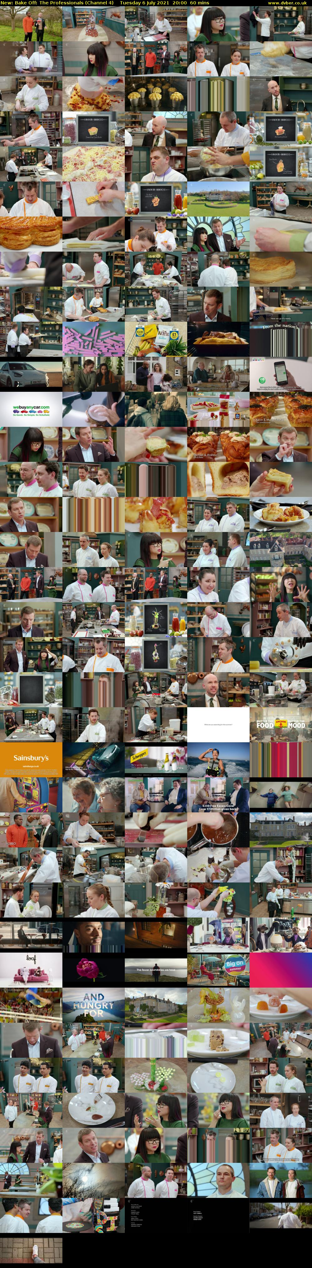 Bake Off: The Professionals (Channel 4) Tuesday 6 July 2021 20:00 - 21:00