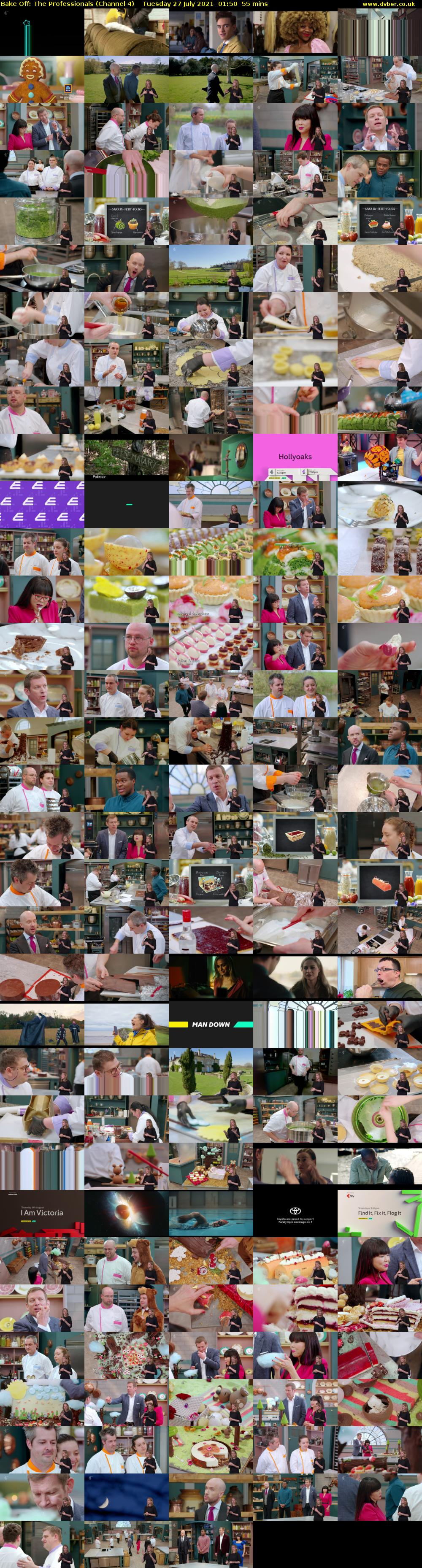 Bake Off: The Professionals (Channel 4) Tuesday 27 July 2021 01:50 - 02:45