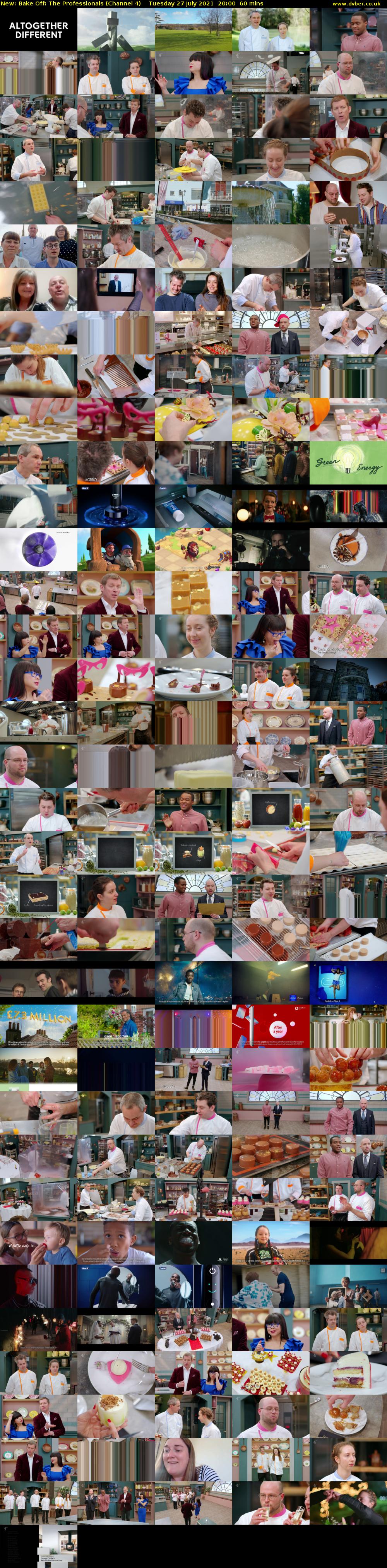 Bake Off: The Professionals (Channel 4) Tuesday 27 July 2021 20:00 - 21:00