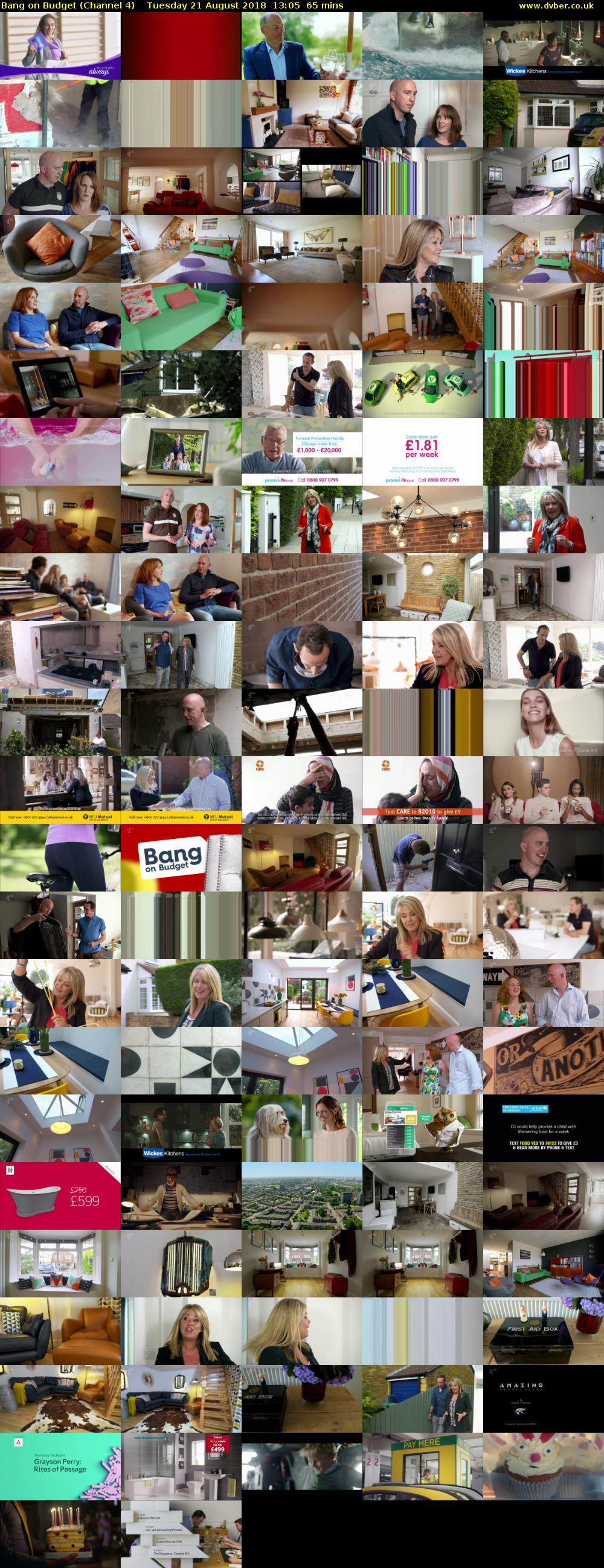 Bang on Budget (Channel 4) Tuesday 21 August 2018 13:05 - 14:10
