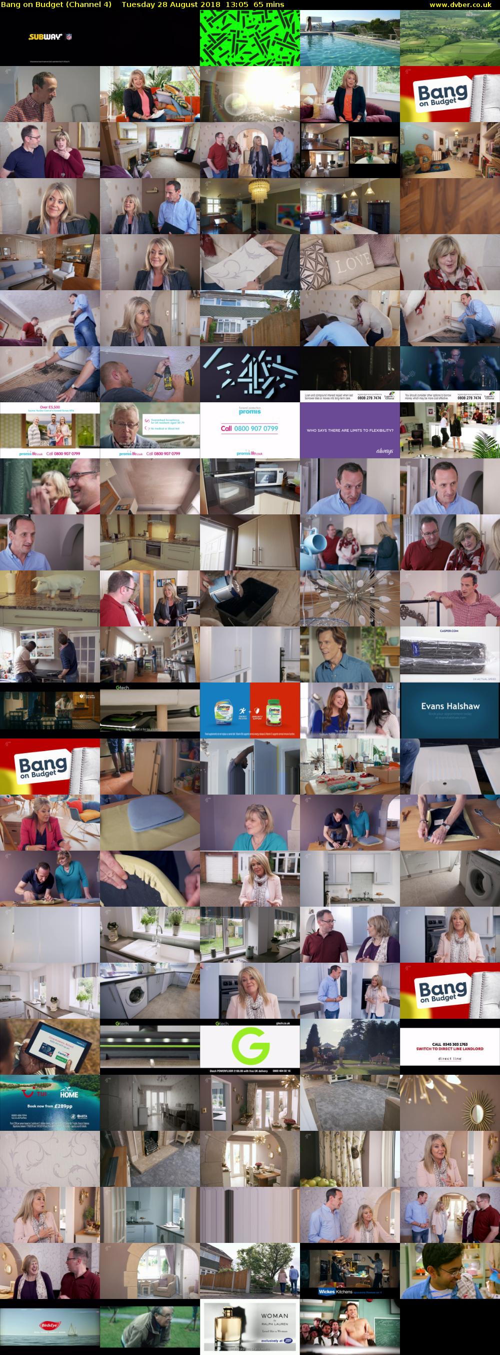 Bang on Budget (Channel 4) Tuesday 28 August 2018 13:05 - 14:10