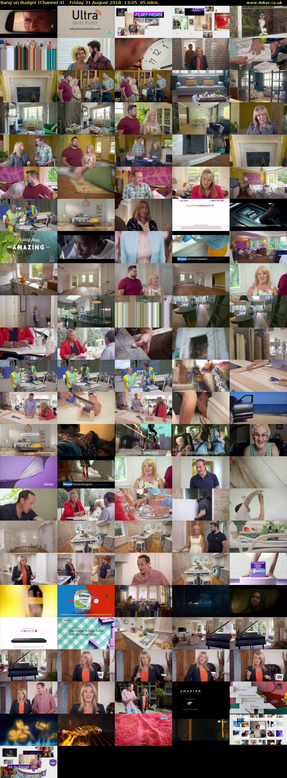 Bang on Budget (Channel 4) Friday 31 August 2018 13:05 - 14:10