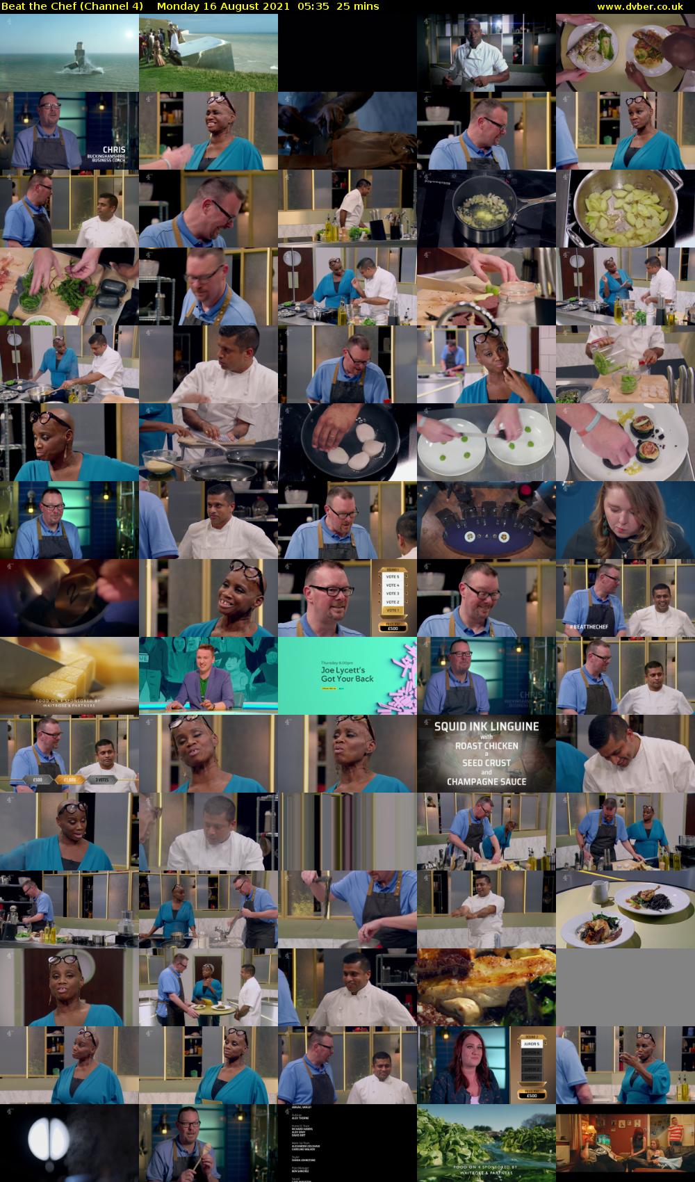 Beat the Chef (Channel 4) Monday 16 August 2021 05:35 - 06:00