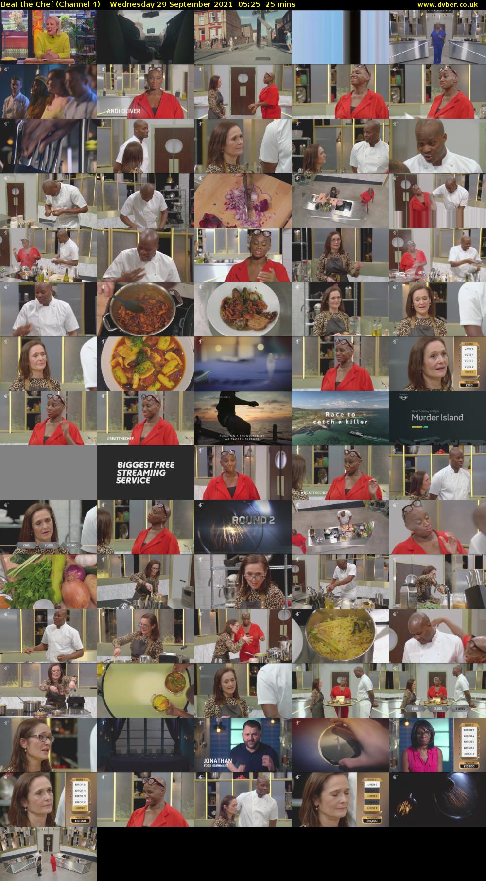 Beat the Chef (Channel 4) Wednesday 29 September 2021 05:25 - 05:50