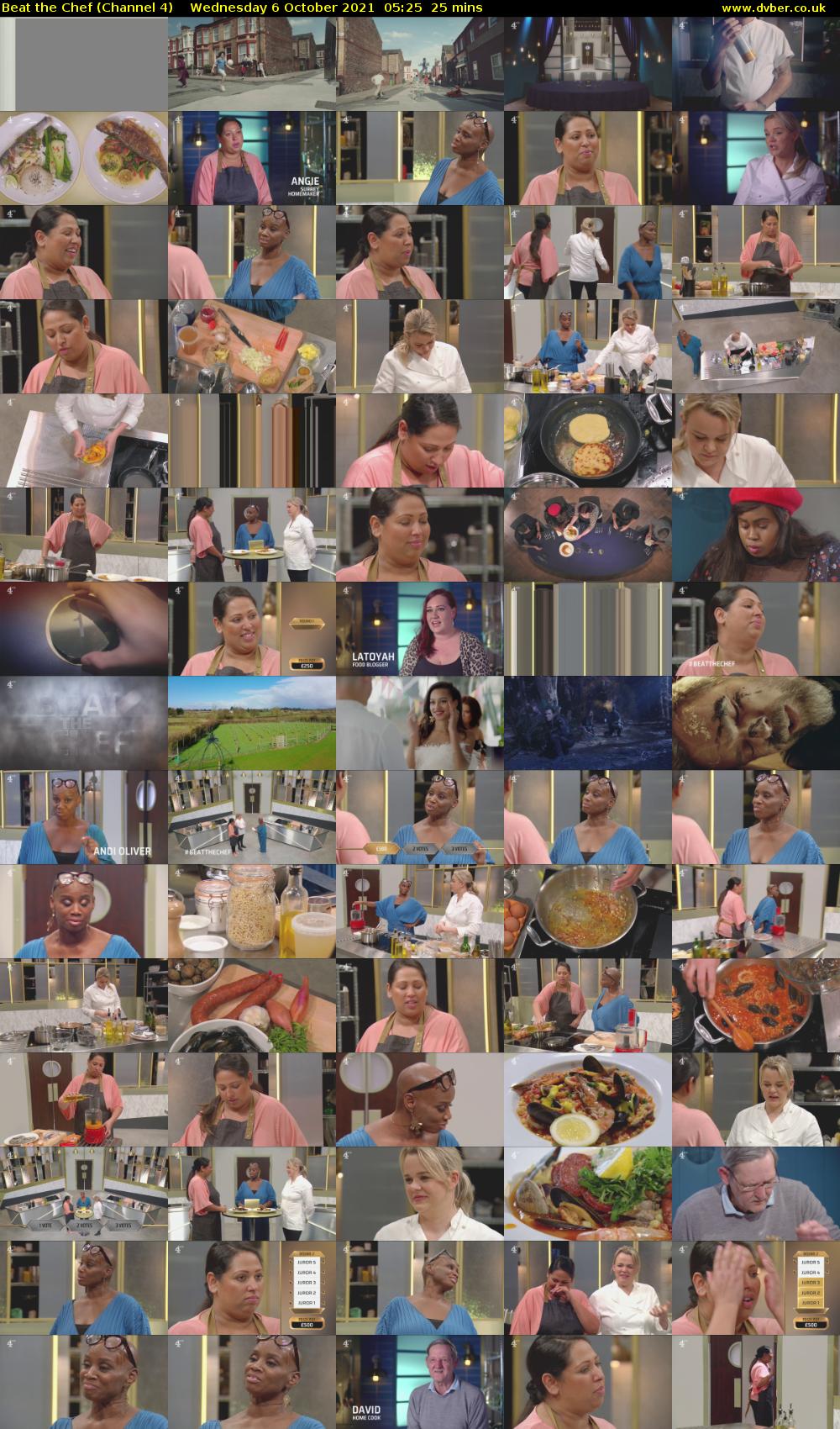 Beat the Chef (Channel 4) Wednesday 6 October 2021 05:25 - 05:50