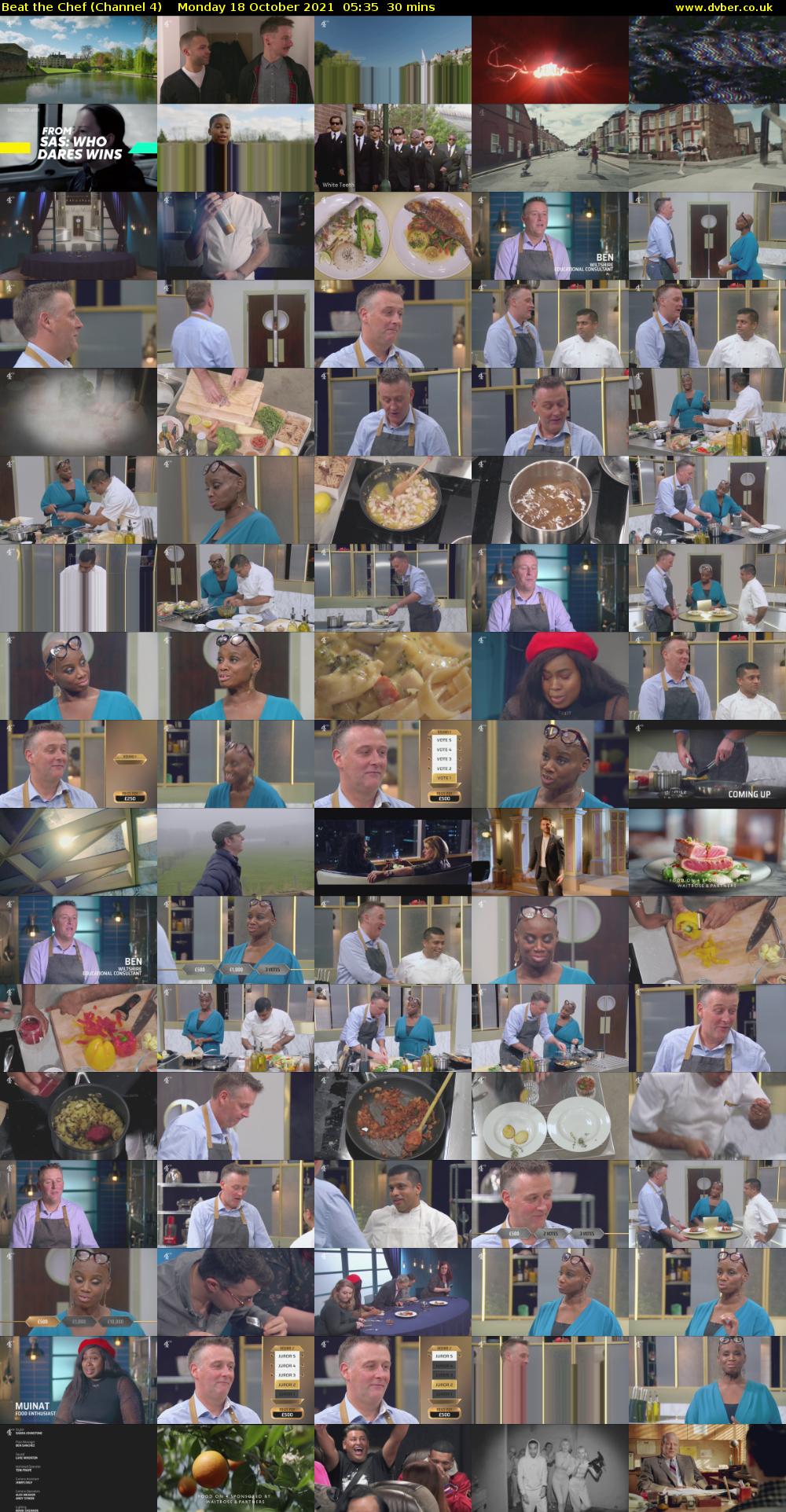 Beat the Chef (Channel 4) Monday 18 October 2021 05:35 - 06:05