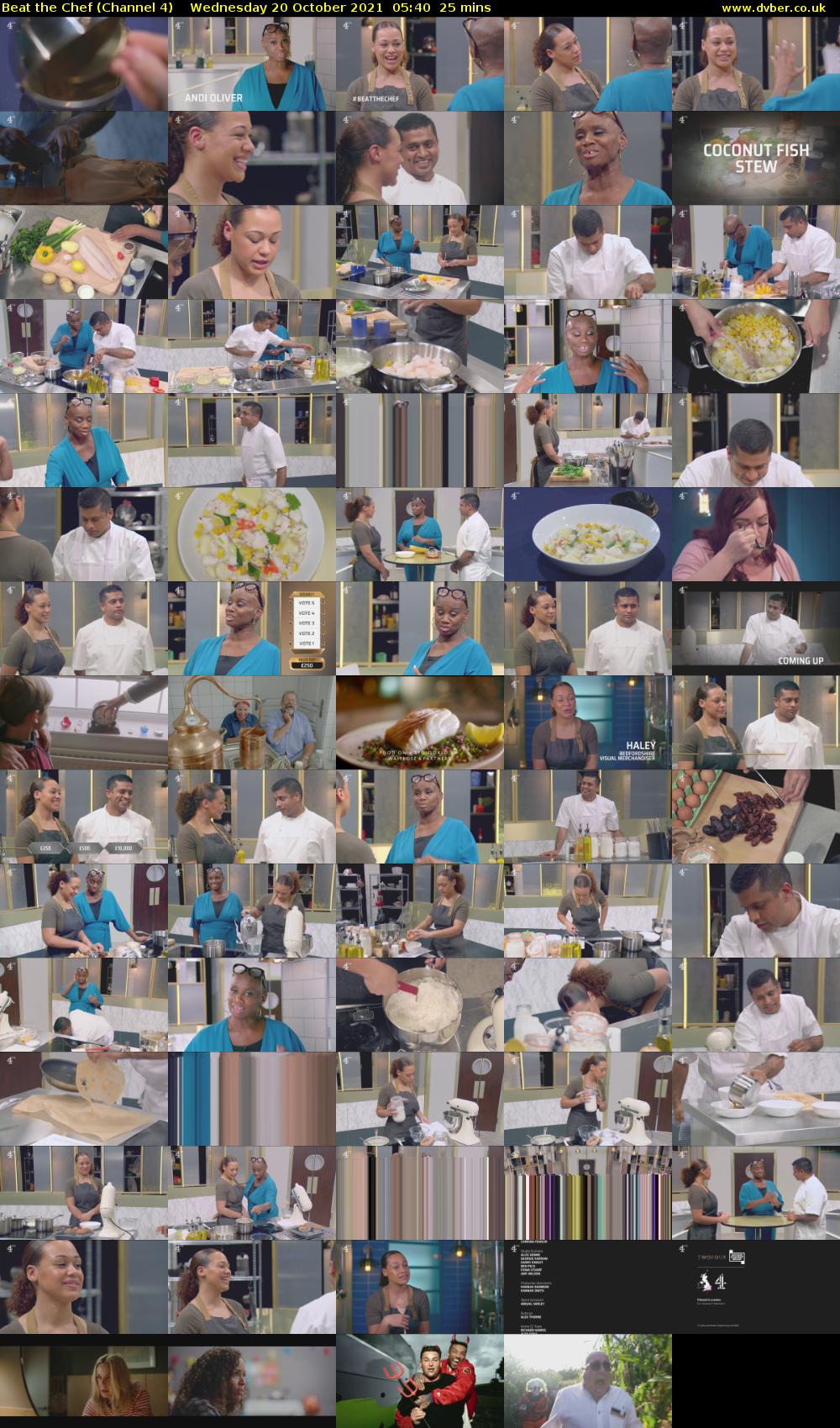 Beat the Chef (Channel 4) Wednesday 20 October 2021 05:40 - 06:05