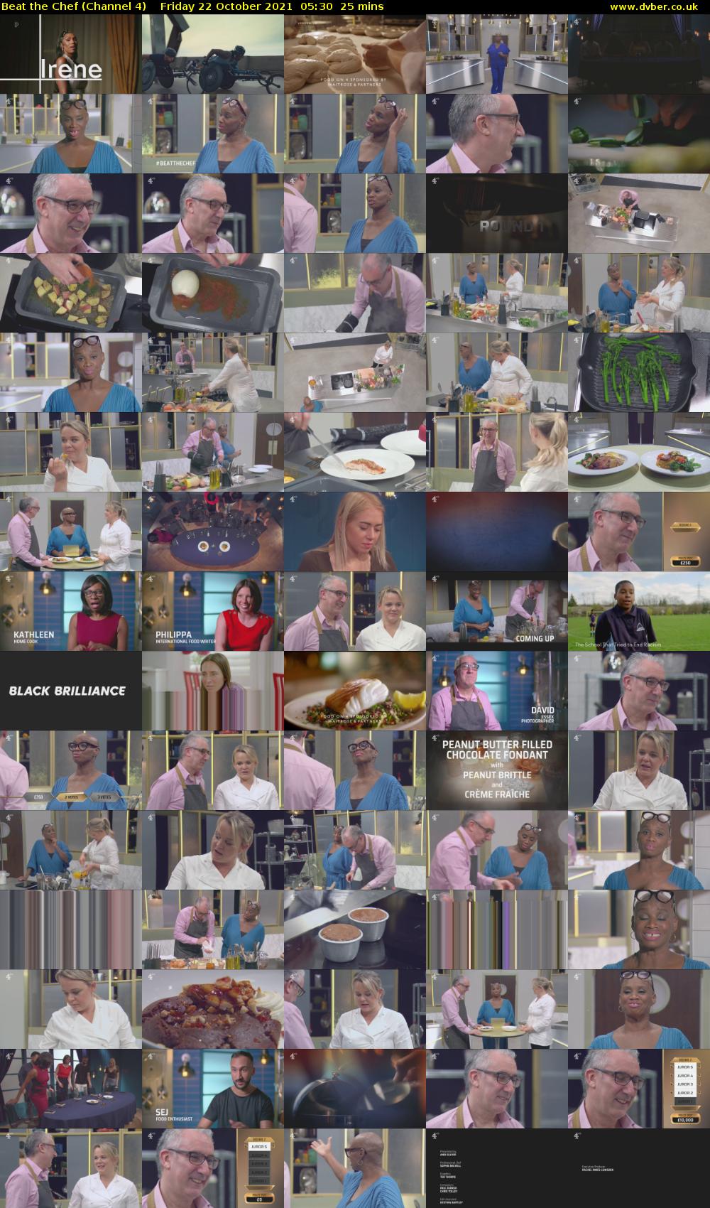 Beat the Chef (Channel 4) Friday 22 October 2021 05:30 - 05:55