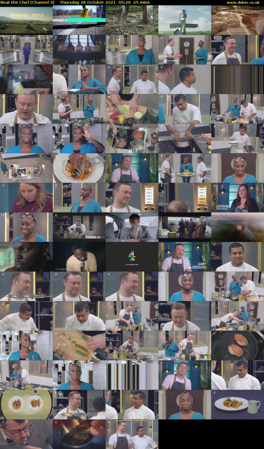 Beat the Chef (Channel 4) Thursday 28 October 2021 05:20 - 05:45