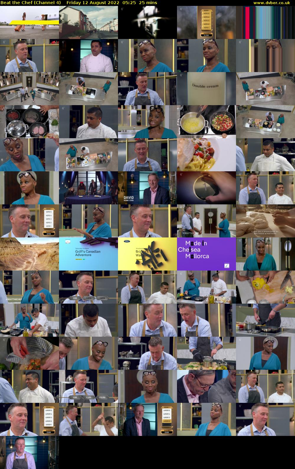 Beat the Chef (Channel 4) Friday 12 August 2022 05:25 - 05:50