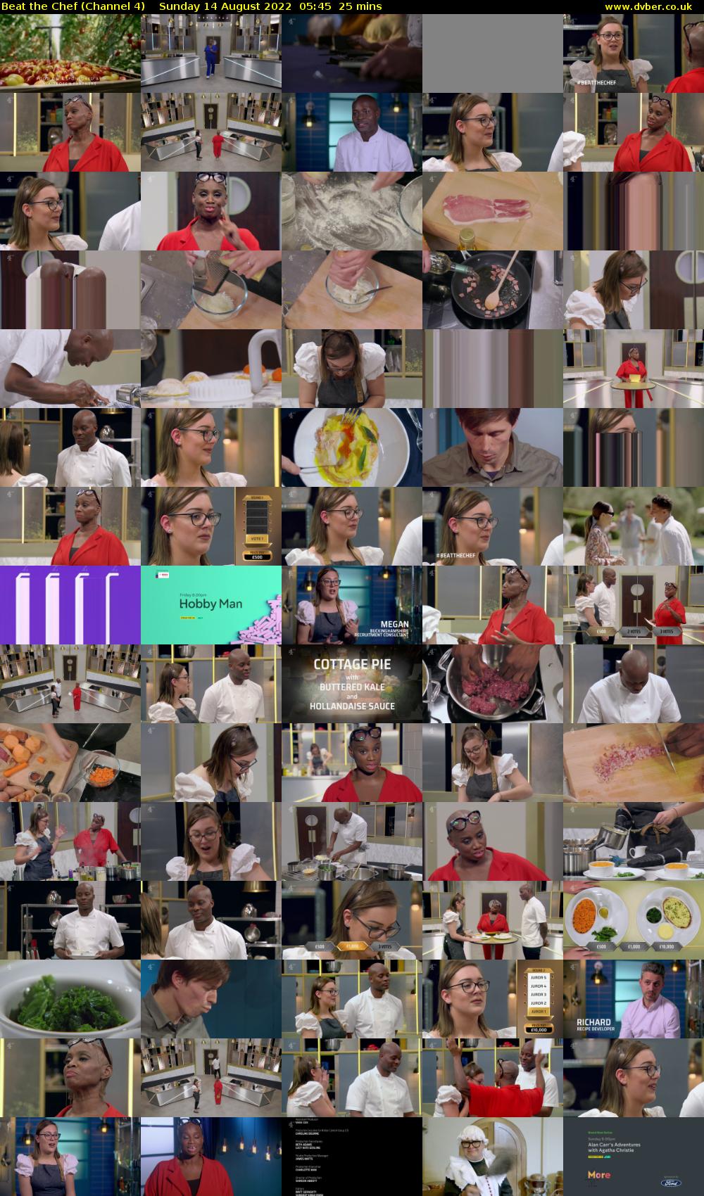 Beat the Chef (Channel 4) Sunday 14 August 2022 05:45 - 06:10