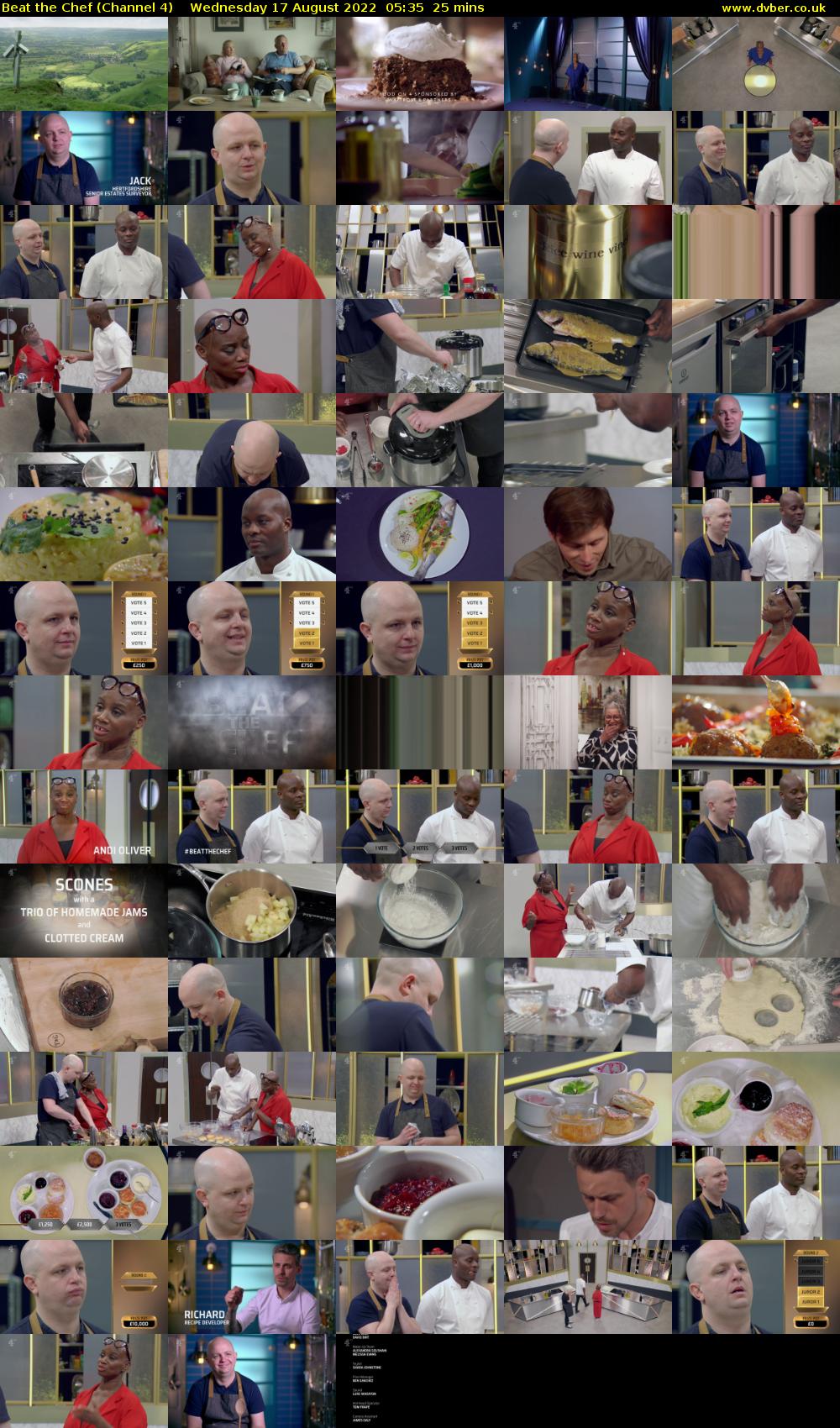 Beat the Chef (Channel 4) Wednesday 17 August 2022 05:35 - 06:00
