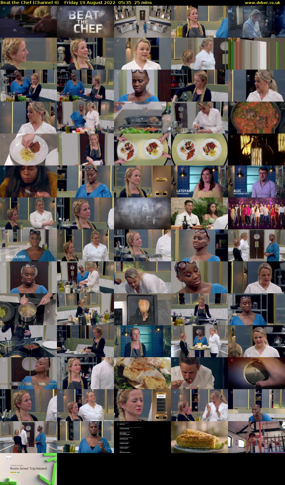 Beat the Chef (Channel 4) Friday 19 August 2022 05:35 - 06:00