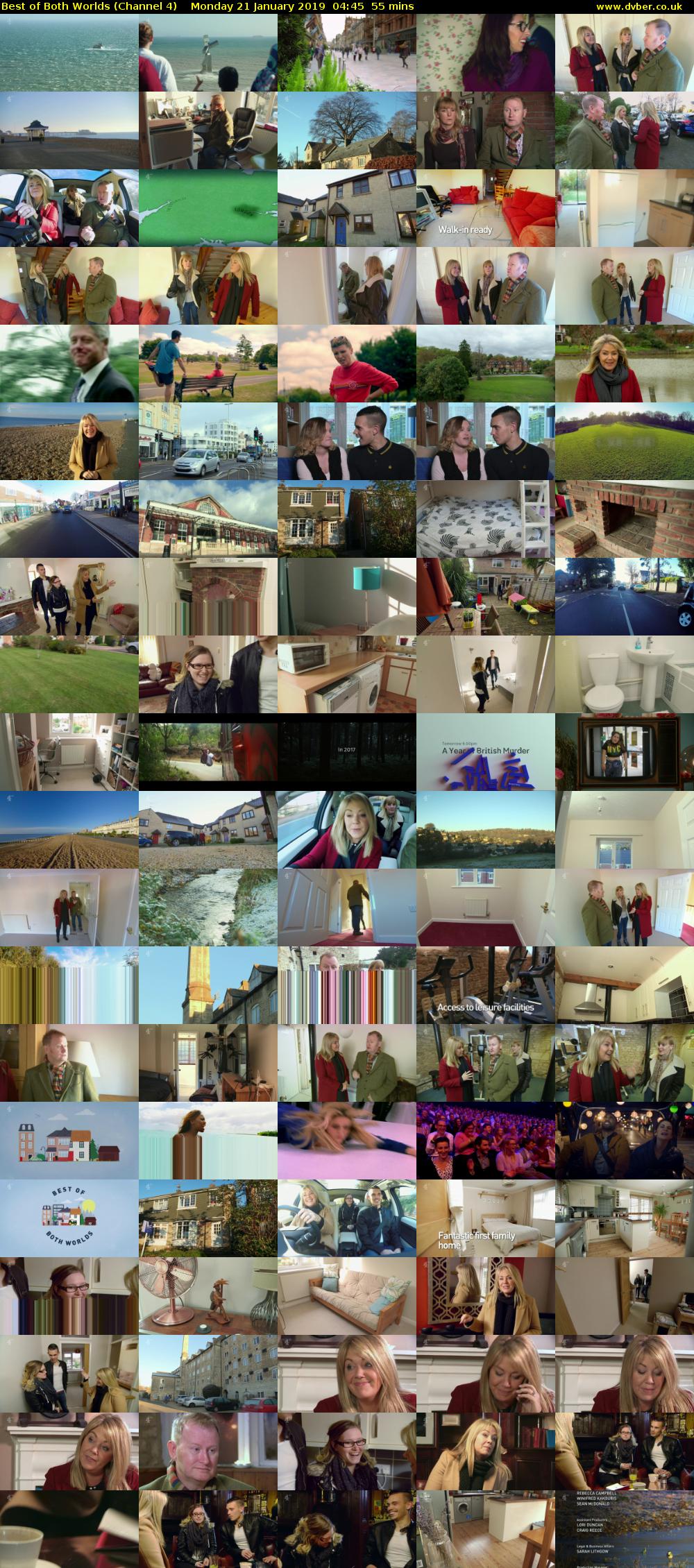 Best of Both Worlds (Channel 4) Monday 21 January 2019 04:45 - 05:40