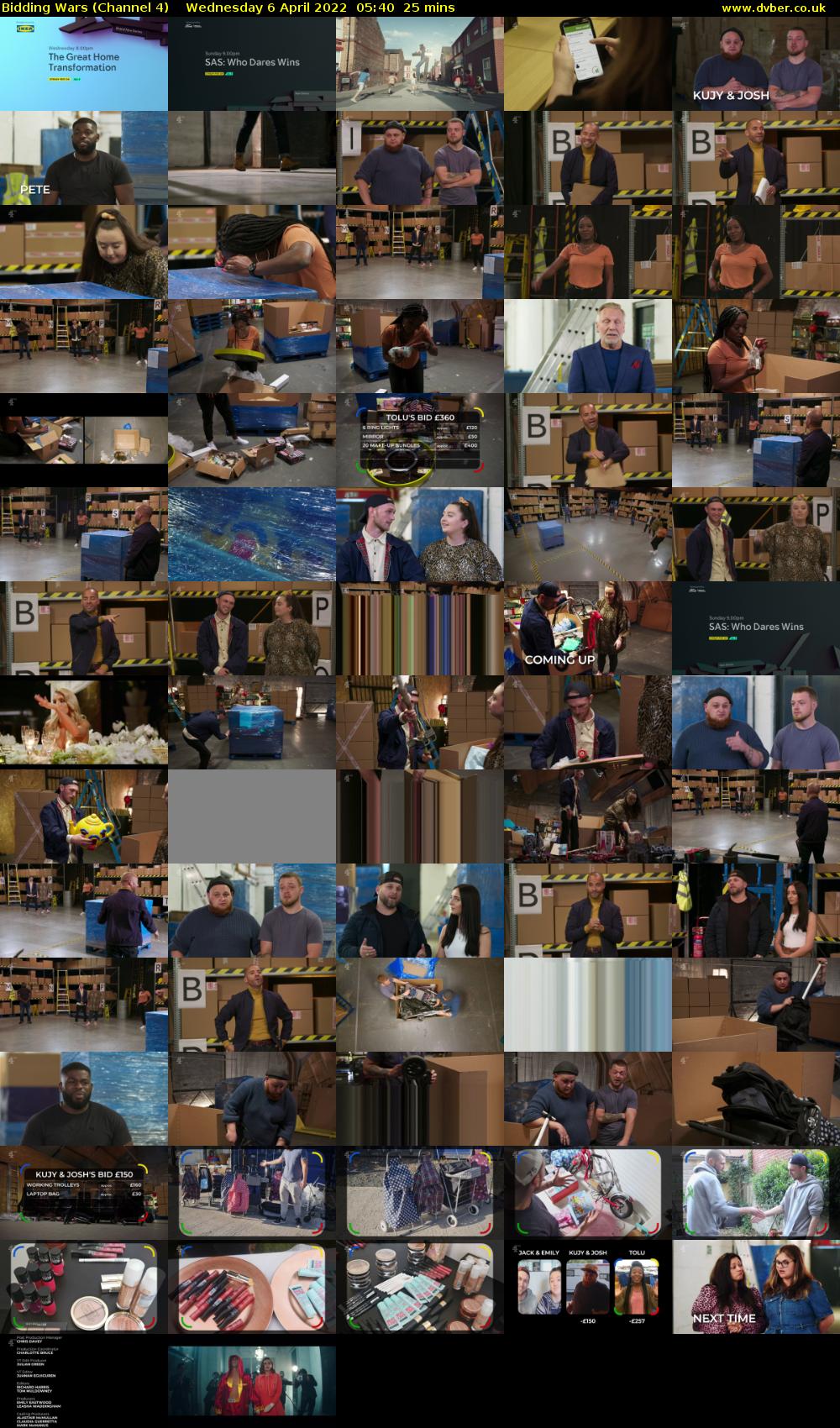 Bidding Wars (Channel 4) Wednesday 6 April 2022 05:40 - 06:05
