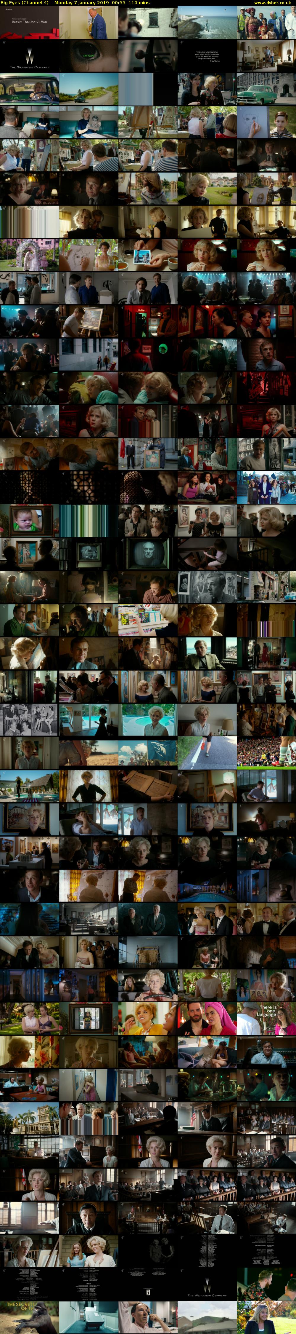 Big Eyes (Channel 4) Monday 7 January 2019 00:55 - 02:45