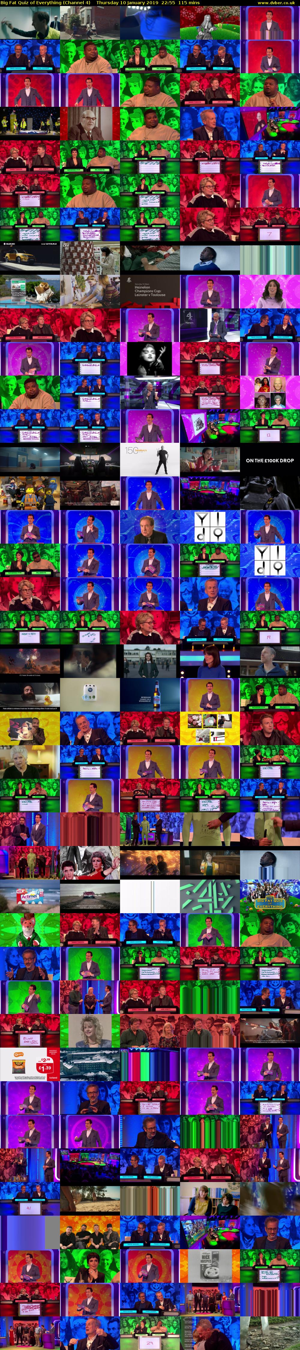 Big Fat Quiz of Everything (Channel 4) Thursday 10 January 2019 22:55 - 00:50
