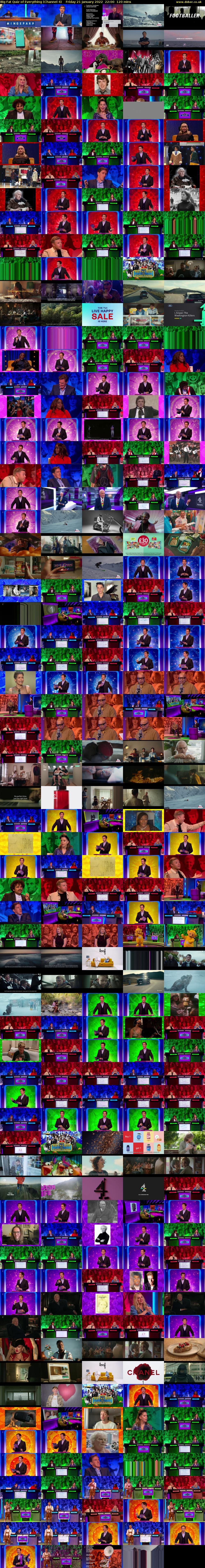 Big Fat Quiz of Everything (Channel 4) Friday 21 January 2022 22:00 - 00:00