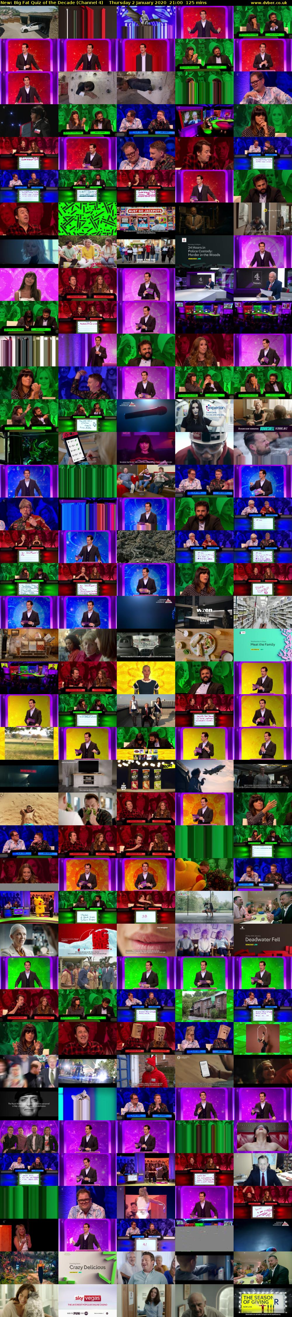 Big Fat Quiz of the Decade (Channel 4) Thursday 2 January 2020 21:00 - 23:05