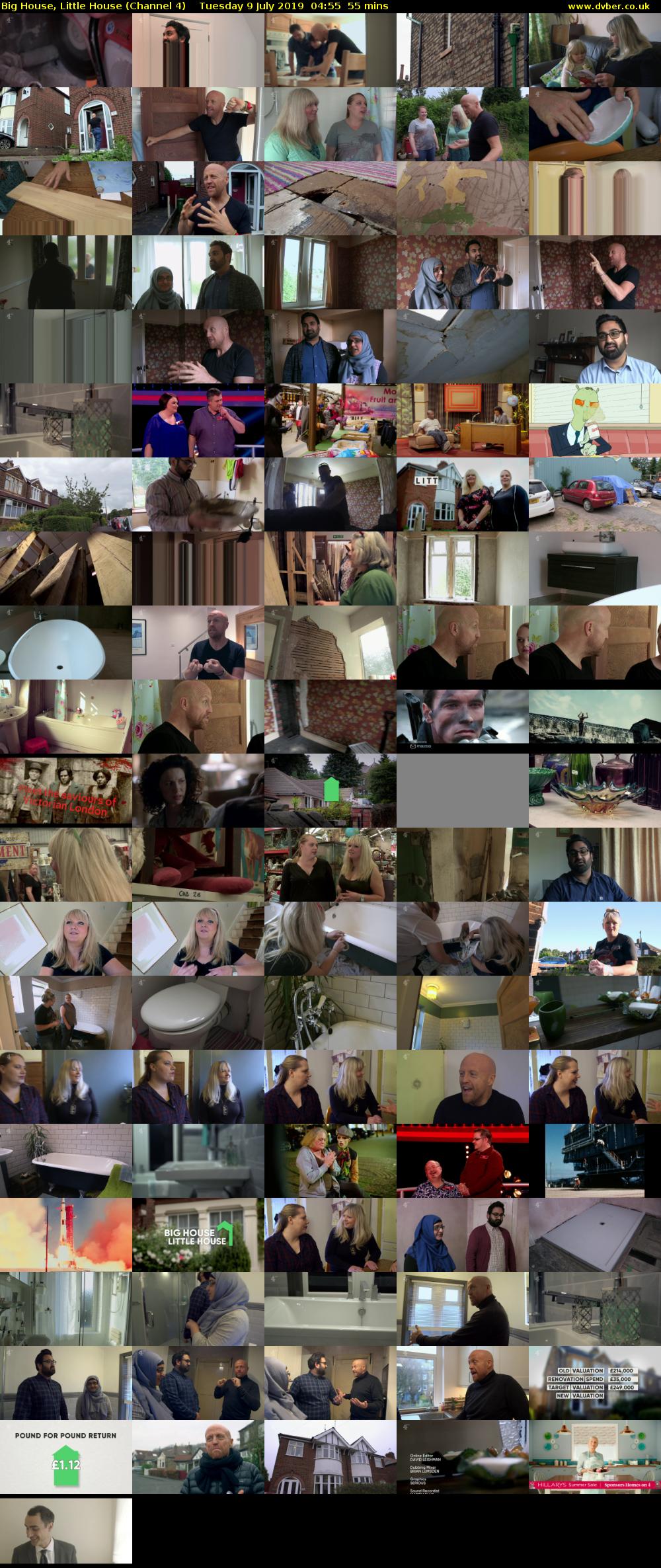 Big House, Little House (Channel 4) Tuesday 9 July 2019 04:55 - 05:50