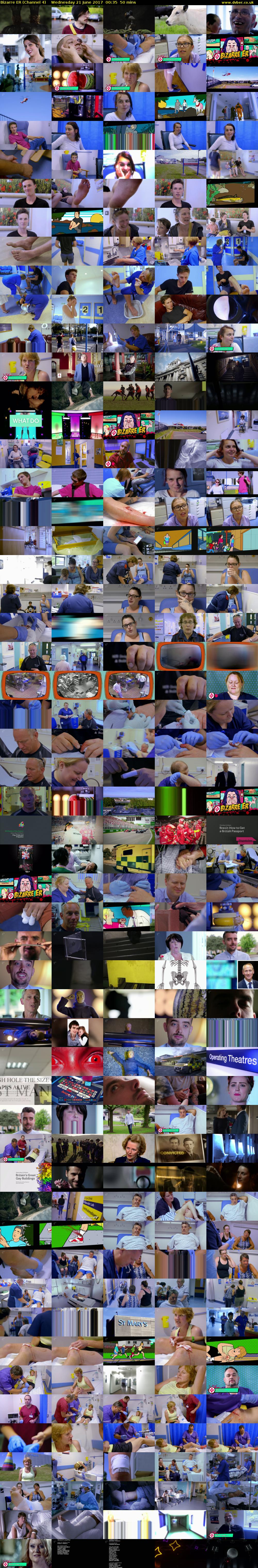 Bizarre ER (Channel 4) Wednesday 21 June 2017 00:35 - 01:25