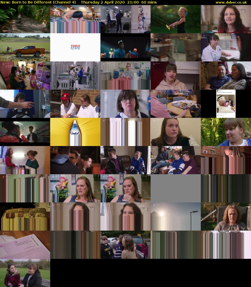 Born to Be Different (Channel 4) Thursday 2 April 2020 21:00 - 22:00