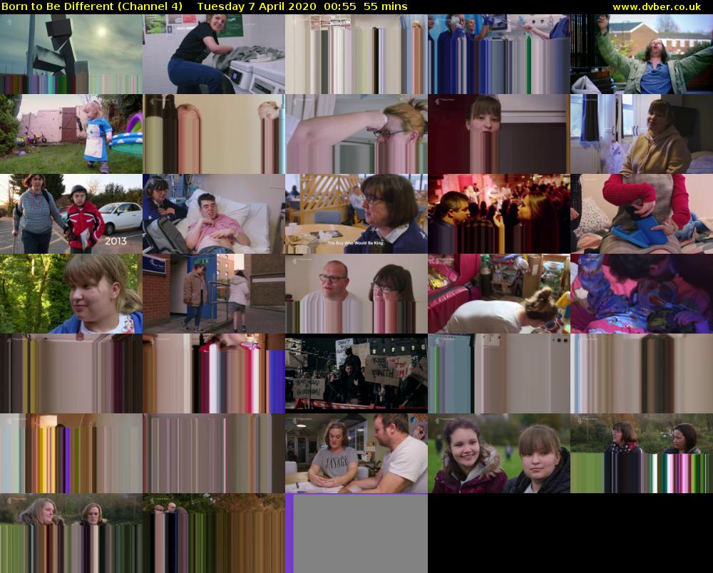 Born to Be Different (Channel 4) Tuesday 7 April 2020 00:55 - 01:50