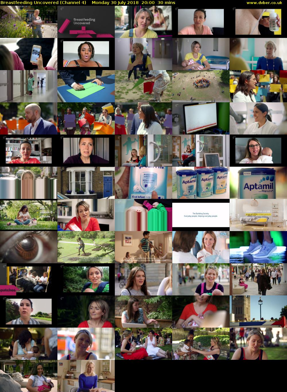 Breastfeeding Uncovered (Channel 4) Monday 30 July 2018 20:00 - 20:30