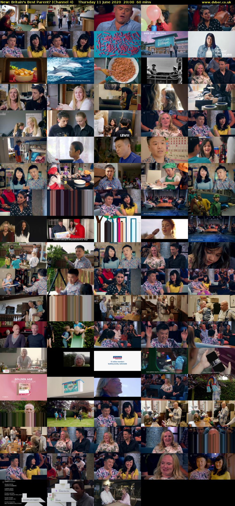 Britain's Best Parent? (Channel 4) Thursday 11 June 2020 20:00 - 21:00