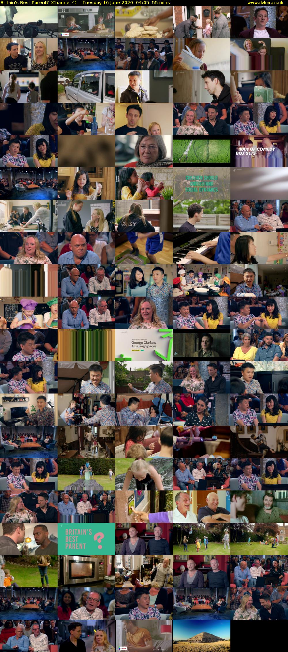 Britain's Best Parent? (Channel 4) Tuesday 16 June 2020 04:05 - 05:00