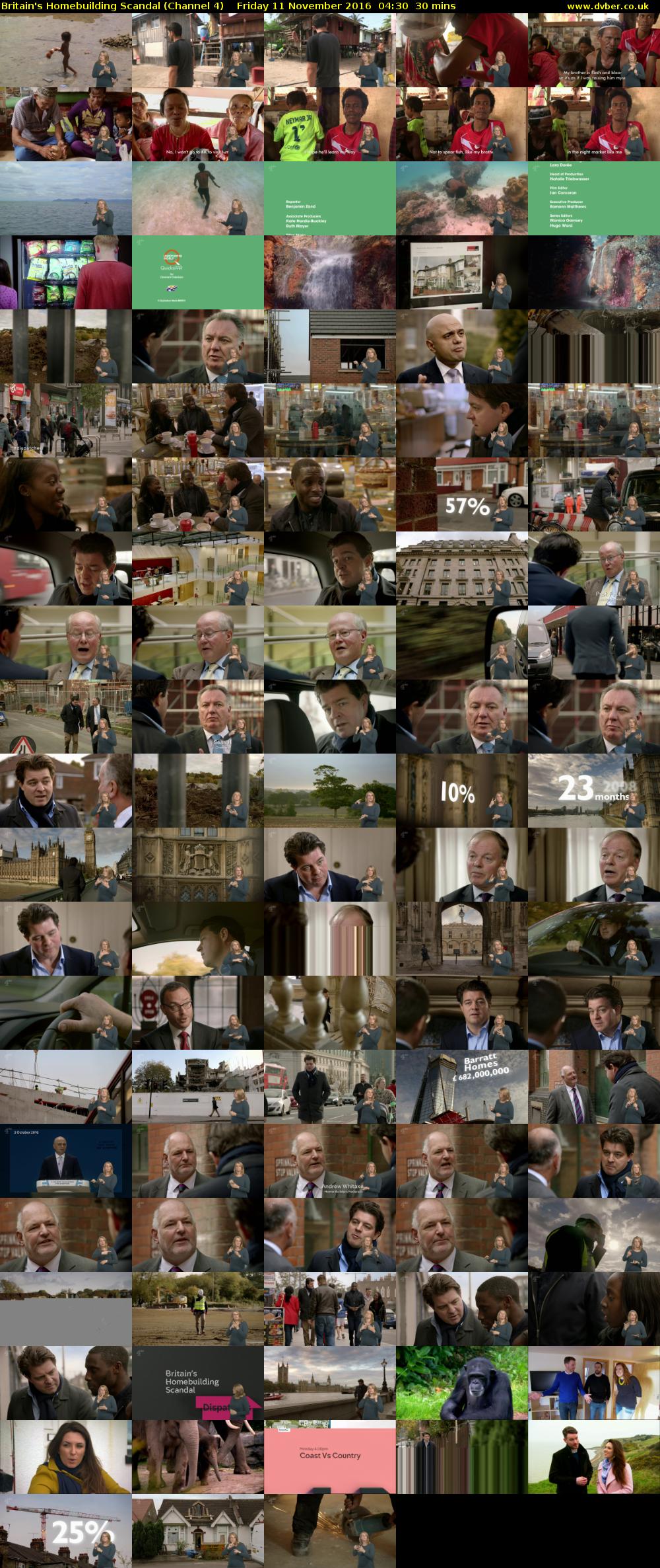 Britain's Homebuilding Scandal (Channel 4) Friday 11 November 2016 04:30 - 05:00