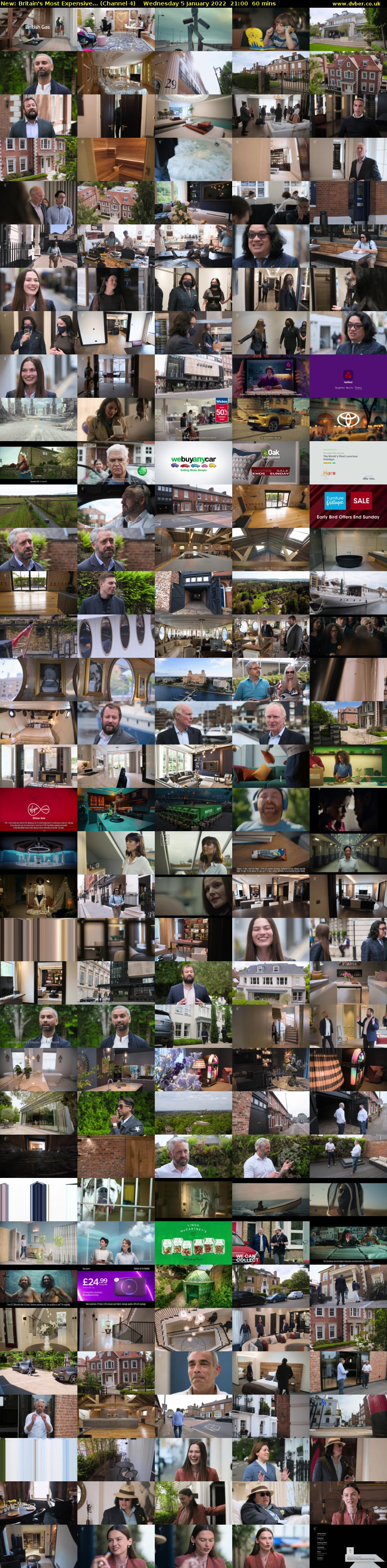 Britain's Most Expensive... (Channel 4) Wednesday 5 January 2022 21:00 - 22:00
