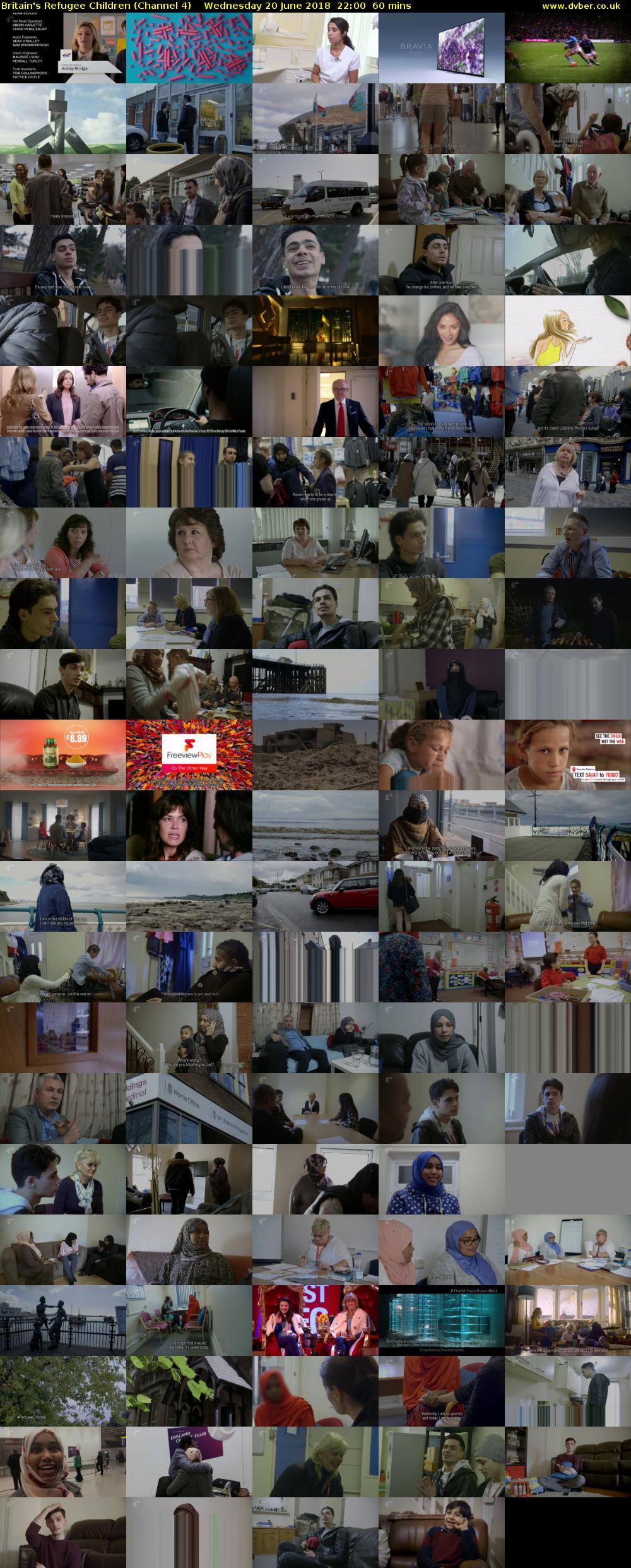Britain's Refugee Children (Channel 4) Wednesday 20 June 2018 22:00 - 23:00