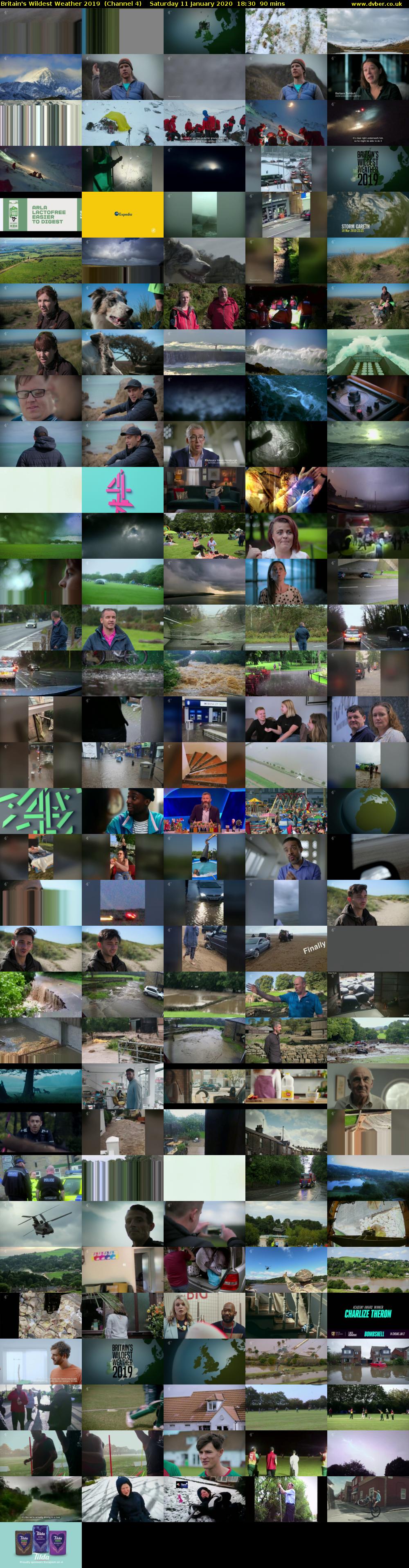 Britain's Wildest Weather 2019  (Channel 4) Saturday 11 January 2020 18:30 - 20:00