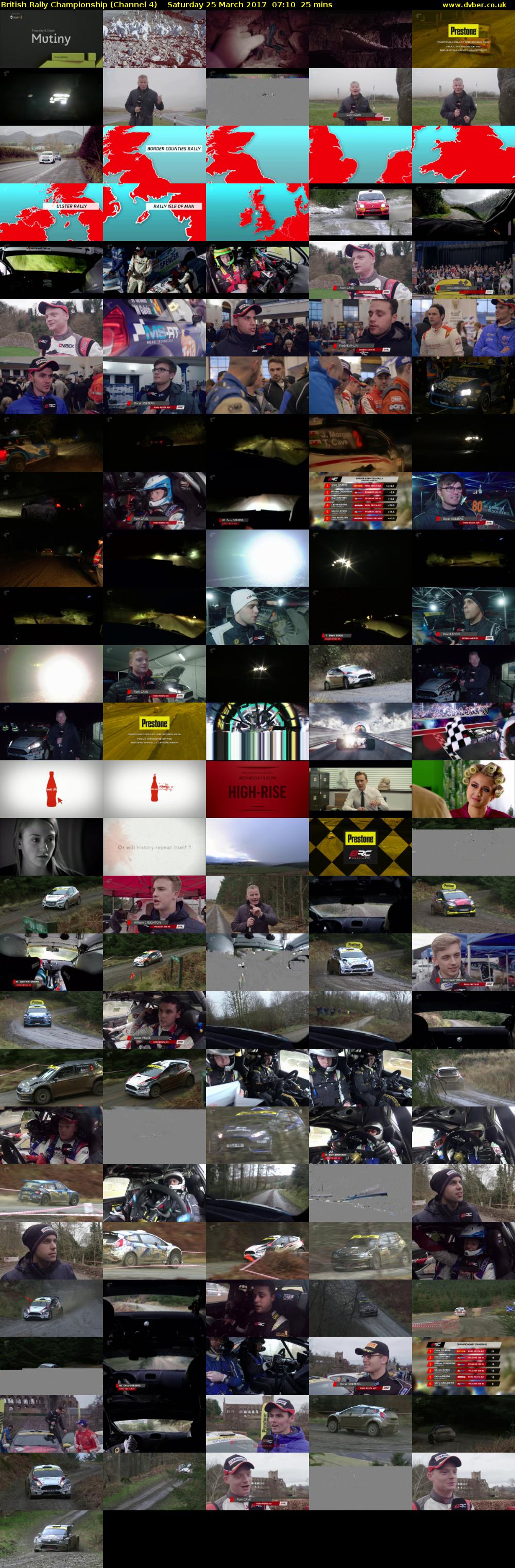 British Rally Championship (Channel 4) Saturday 25 March 2017 07:10 - 07:35