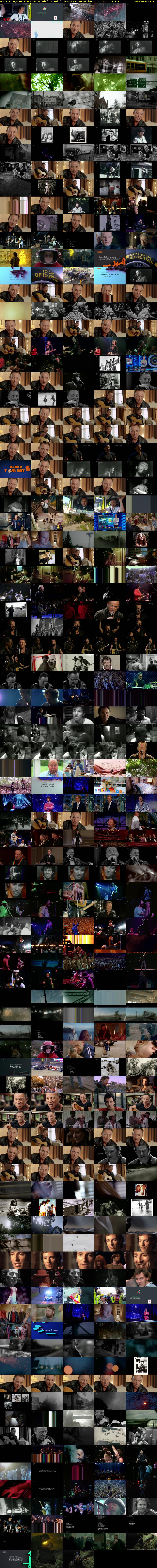 Bruce Springsteen In His Own Words (Channel 4) Monday 11 September 2017 01:25 - 02:50