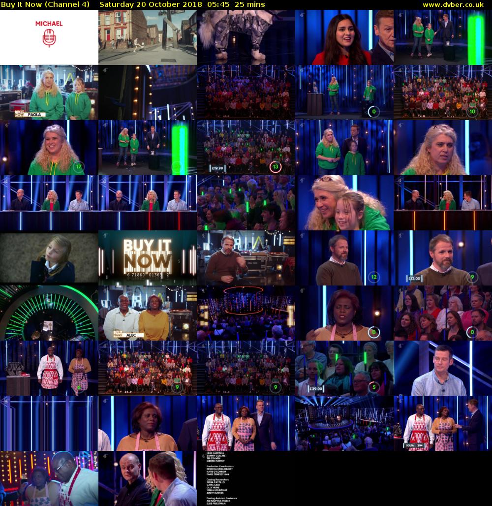 Buy It Now (Channel 4) Saturday 20 October 2018 05:45 - 06:10