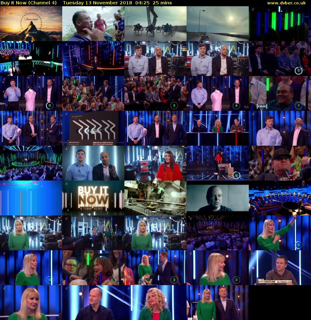 Buy It Now (Channel 4) Tuesday 13 November 2018 04:25 - 04:50