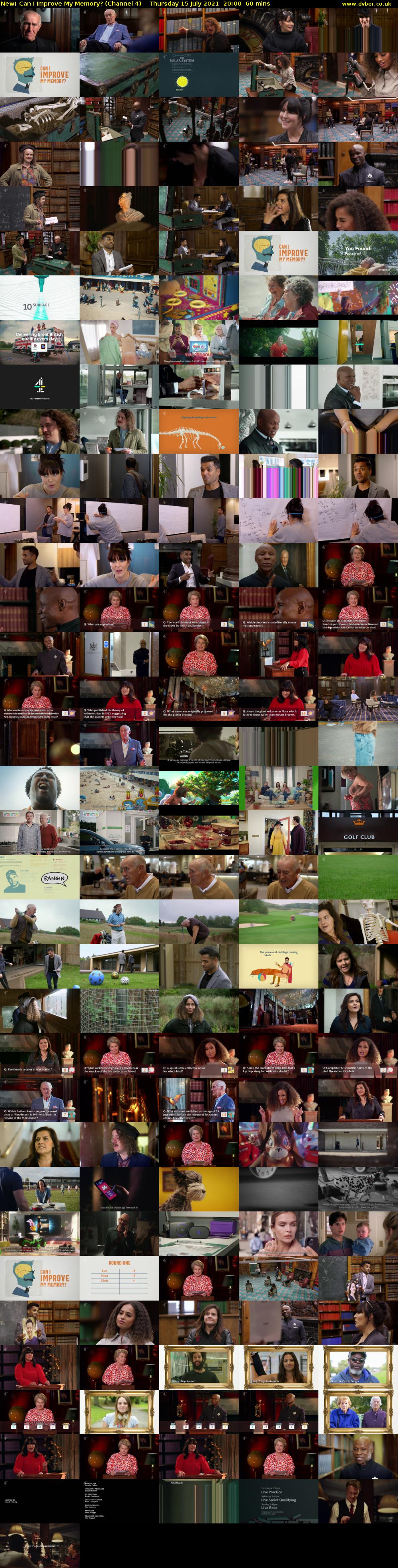 Can I Improve My Memory? (Channel 4) Thursday 15 July 2021 20:00 - 21:00