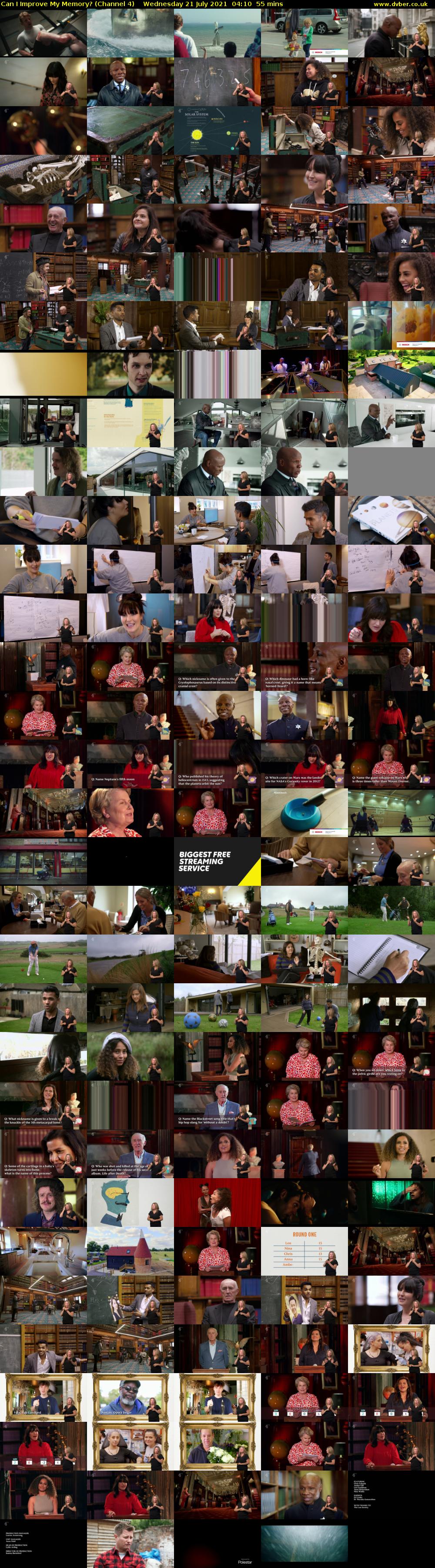 Can I Improve My Memory? (Channel 4) Wednesday 21 July 2021 04:10 - 05:05