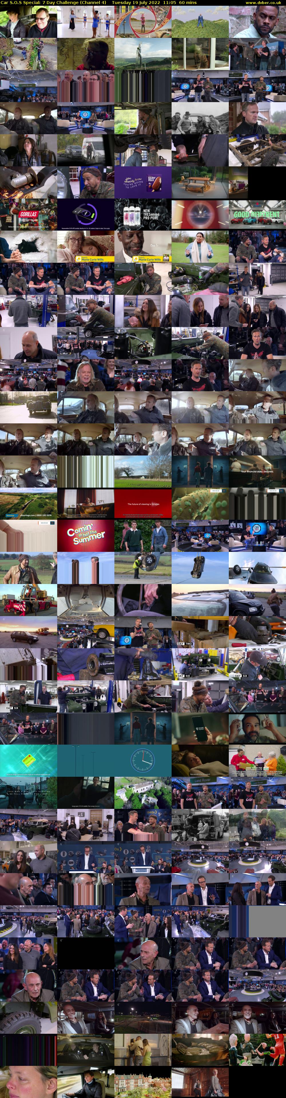 Car S.O.S Special: 7 Day Challenge (Channel 4) Tuesday 19 July 2022 11:05 - 12:05