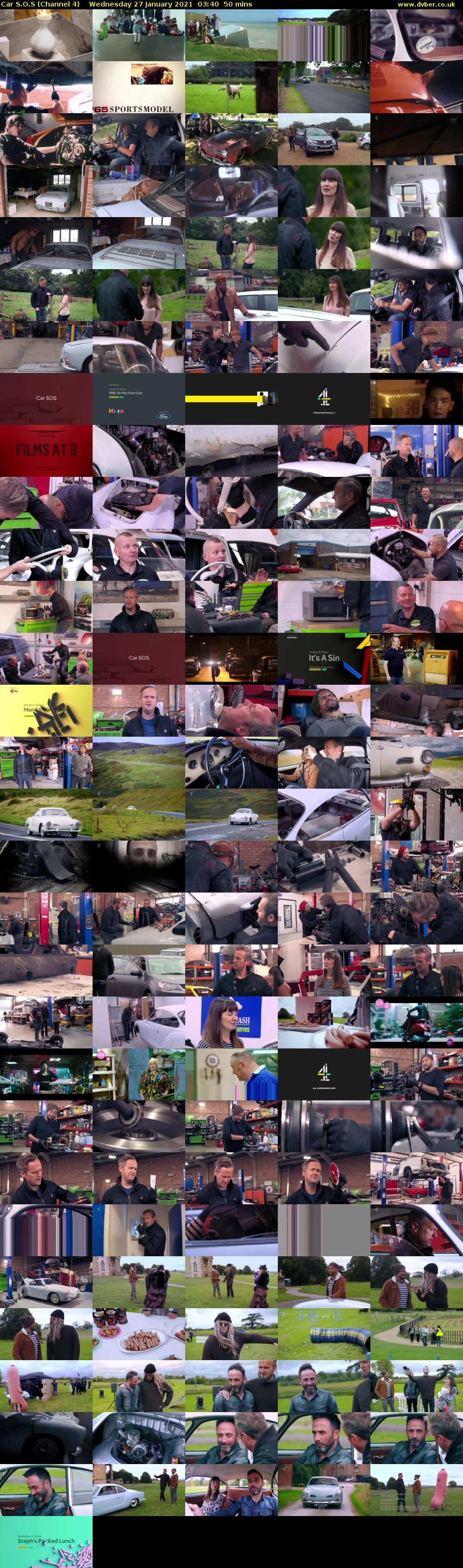 Car S.O.S (Channel 4) Wednesday 27 January 2021 03:40 - 04:30